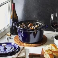 STAUB La Cocotte 4.75 L Cast Iron Round Tall Cocotte, Dark-Blue -Staub Shop 17071652 5