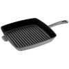Staub 11.75" Square Cast Iron Grill Pan | Graphite Grey -Staub Shop 40501 109 0 1