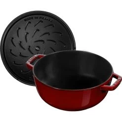 Staub 3.75 Qt Essential French Oven With Lilly Lid | Grenadine -Staub Shop 40508 675 0 5 2