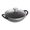 Staub 0.5 Qt. Baby Wok | Graphite Grey
