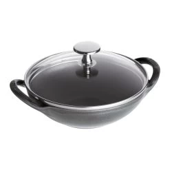 Staub 0.5 Qt. Baby Wok | Graphite Grey