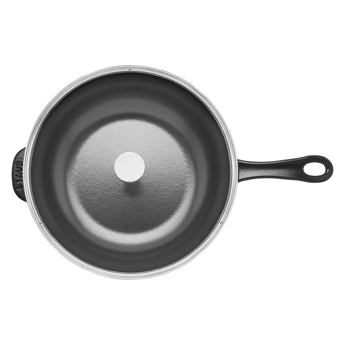 Staub 2.9 Qt Cast Iron Daily Pan | Black 6 Staub 2.9 Qt Cast Iron Daily Pan | Black - Image 4