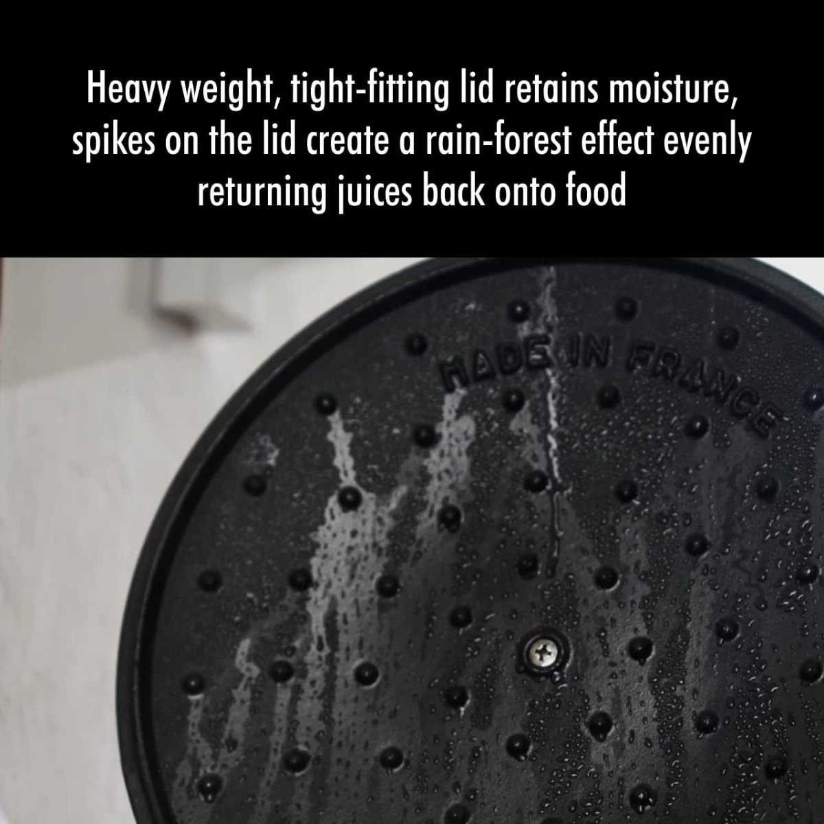 Staub Stackable Cocotte, Braiser, And Grill Pan With Lid | Black 11 Staub Stackable Cocotte, Braiser, And Grill Pan With Lid | Black - Image 9