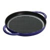 Staub 10" Cast Iron Pure Grill Pan | Dark Blue