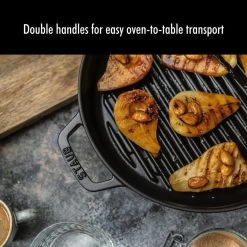 Staub Stackable Cocotte, Braiser, And Grill Pan With Lid | Black 31 Staub Stackable Cocotte, Braiser, And Grill Pan With Lid | Black -Staub Shop 715mzh i 8l. ac sl1280