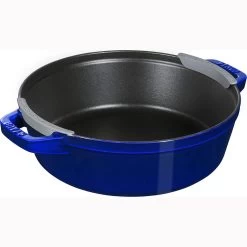 Staub Stackable Cocotte, Braiser, And Grill Pan With Lid | Dark Blue -Staub Shop 71jlto5qpml. ac sl1500