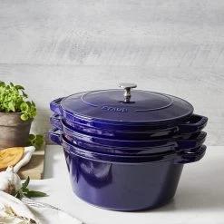 Staub Stackable Cocotte, Braiser, And Grill Pan With Lid | Dark Blue -Staub Shop 71pcwtnujql. ac sl1500