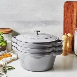 Staub Stackable Cocotte, Braiser, And Grill Pan With Lid | Graphite Grey -Staub Shop 71rp9tznhwl. ac sl1500