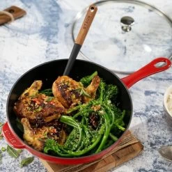 Staub 2.9 Qt Cast Iron Daily Pan | Cherry -Staub Shop 750056174 1