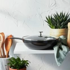 Staub 2.9 Qt Cast Iron Daily Pan | Black 12 Staub 2.9 Qt Cast Iron Daily Pan | Black -Staub Shop 750056180