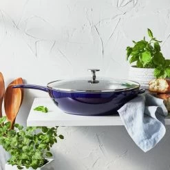 Staub 2.9 Qt Cast Iron Daily Pan | Dark Blue -Staub Shop 750056186