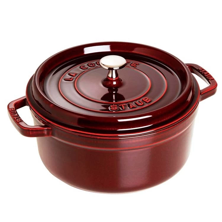 Staub 2.75-Quart Round Cocotte - Grenadine 3 Staub 2.75-Quart Round Cocotte - Grenadine