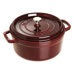 Staub 4-Quart Round Cocotte - Grenadine