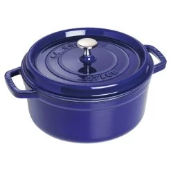 Staub 4-Quart Round Cocotte - Dark Blue