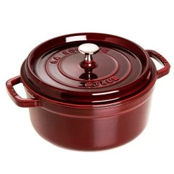 Staub 5.5-Quart Round Cocotte - Grenadine