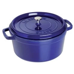 Staub 5.5-Quart Round Cocotte - Dark Blue