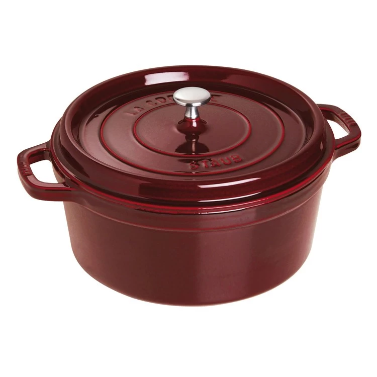 Staub 7-Quart Round Cocotte - Grenadine 3 Staub 7-Quart Round Cocotte - Grenadine