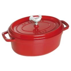 Staub 5.75-Quart Coq Au Vin Cocotte - Cherry