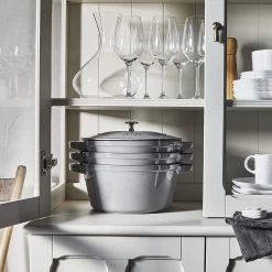 Staub Stackable Cocotte, Braiser, And Grill Pan With Lid | Graphite Grey -Staub Shop 81hpavvlmrl. ac sl1500