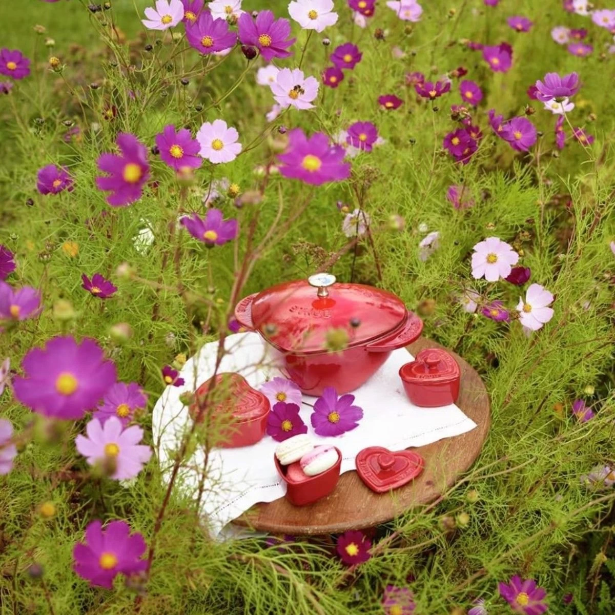 Staub 1.75 Qt. Heart Cocotte/Dutch Oven | Cherry Red 8 Staub 1.75 Qt. Heart Cocotte/Dutch Oven | Cherry Red - Image 6