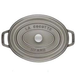 Staub 7 Qt. Oval Cocotte/Dutch Oven | Graphite Grey -Staub Shop 872078003524 3