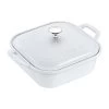 Staub 9" X 9" Ceramic Square Covered Baking Dish - White