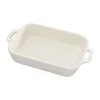 Staub 6" X 7.5" Ceramic Rectangular Baking Dish - Rustic Ivory 2 Staub 6" X 7.5" Ceramic Rectangular Baking Dish - Rustic Ivory -Staub Shop 997912