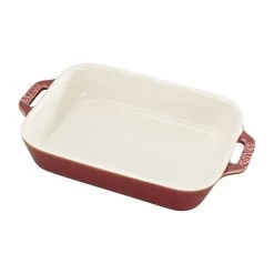 Staub 6" X 7.5" Ceramic Rectangular Baking Dish - Rustic Red