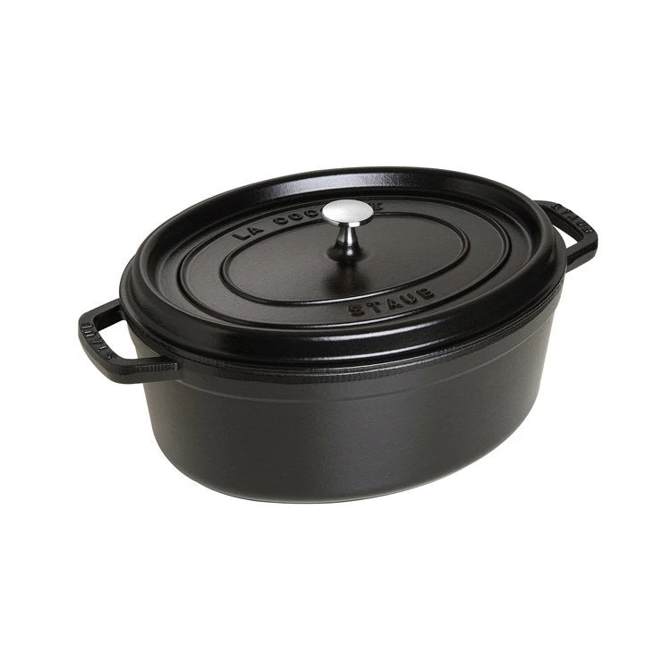 Staub 7-Quart Oval Cocotte - Black 3 Staub 7-Quart Oval Cocotte - Black