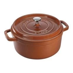 Staub 7-Quart Round Cocotte - Burnt Orange