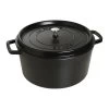 Staub 13.25-Quart Round Cocotte - Black -Staub Shop 998002