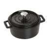 Staub 0.5-Quart Round Cocotte - Black 1 Staub 0.5-Quart Round Cocotte - Black -Staub Shop 998016