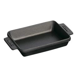 Staub 4.5" X 5.75" Cast Iron Mini Rectangular Baker - Black