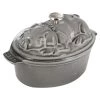 Staub 1-Quart Pig Cocotte - Graphite Gray