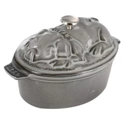 Staub 1-Quart Pig Cocotte - Graphite Gray