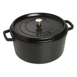 Staub 9-Quart Round Cocotte - Black