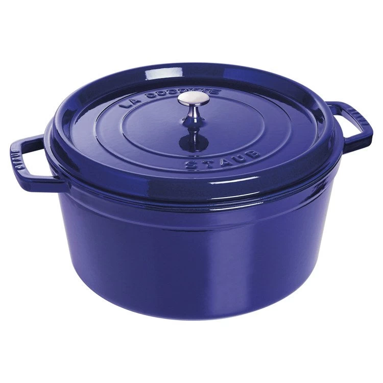 Staub 13.25-Quart Round Cocotte - Dark Blue 3 Staub 13.25-Quart Round Cocotte - Dark Blue
