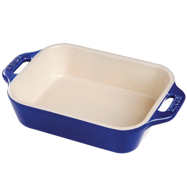 Staub 9" X 13" Ceramic Rectangular Baking Dish - Dark Blue 3 Staub 9" X 13" Ceramic Rectangular Baking Dish - Dark Blue