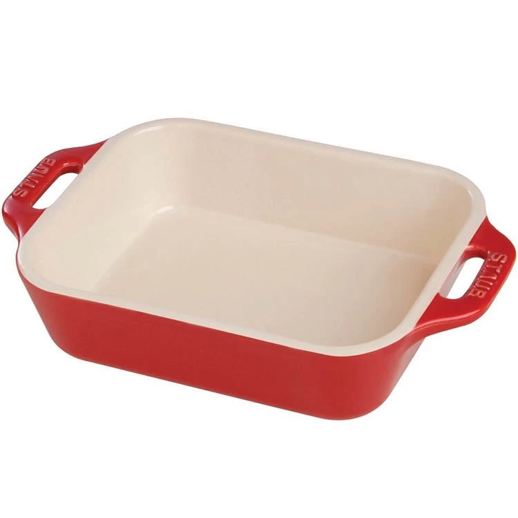 Staub 9" X 13" Ceramic Rectangular Baking Dish - Cherry 3 Staub 9" X 13" Ceramic Rectangular Baking Dish - Cherry
