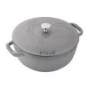 Staub 3.75-Quart Essential French Oven With Rooster Lid - Graphite Gray -Staub Shop 998086