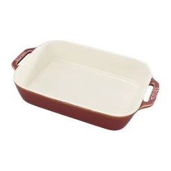 Staub 7.5" X 10.5" Ceramic Rectangular Baking Dish - Rustic Red