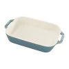 Staub 7.5" X 10.5" Ceramic Rectangular Baking Dish - Rustic Turquoise 1 Staub 7.5" X 10.5" Ceramic Rectangular Baking Dish - Rustic Turquoise -Staub Shop 998109