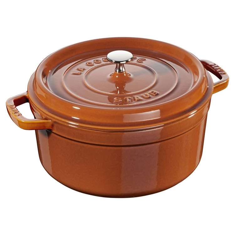 Staub 5.5-Quart Round Cocotte - Burnt Orange 3 Staub 5.5-Quart Round Cocotte - Burnt Orange