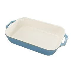 Staub 9" X 13" Ceramic Rectangular Baking Dish - Rustic Turquoise