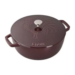 Staub 3.75-Quart Essential French Oven With Rooster Lid - Grenadine