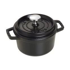 Staub 0.75-Quart Round Cocotte - Black