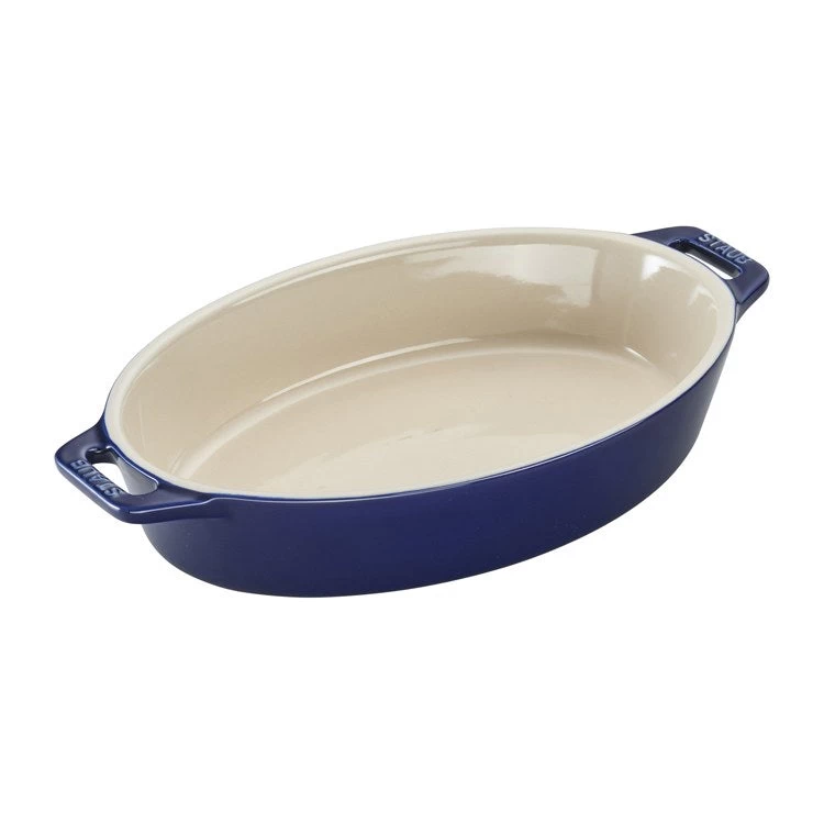 Staub 9" Ceramic Oval Baking Dish - Dark Blue 3 Staub 9" Ceramic Oval Baking Dish - Dark Blue