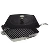 Staub 12" Square Cast Iron Grill Pan & Press Set | Graphite Grey 2 Staub 12" Square Cast Iron Grill Pan & Press Set | Graphite Grey -Staub Shop american square grill 12 and staub press set graphite 4 2