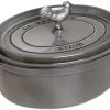 Staub 5.75 Qt. Oval Coq Au Vin Cocotte/Dutch Oven | Graphite Grey