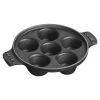 Staub 5.75" Escargot Dish With 6 Holes | Matte Black 2 Staub 5.75" Escargot Dish With 6 Holes | Matte Black -Staub Shop escargot dish with 6 holes 5 3 4 black 6 compressed 1